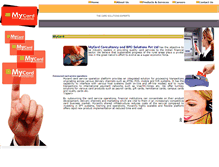 Tablet Screenshot of mycardsolutions.in